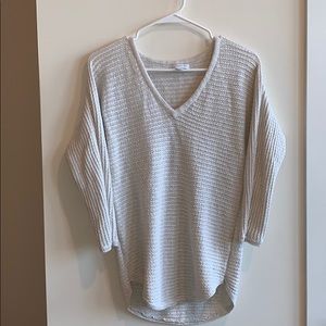 Gold Sparkle Light White Sweater